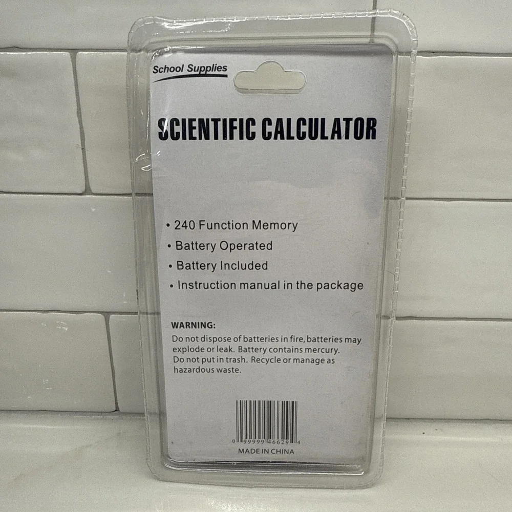 School Supplies Scientific Calculator 240 Function Memory Battery Operated New